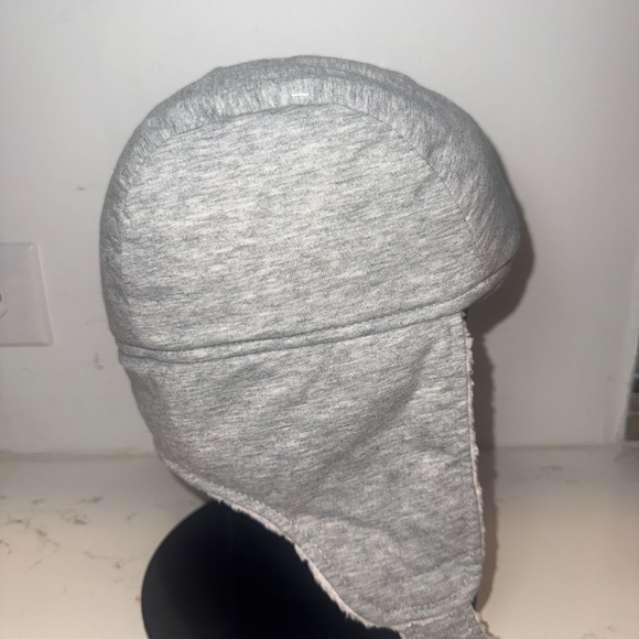 Beige and Grey Champion Logo Reversible Trapper Hat - Picture 9 of 9